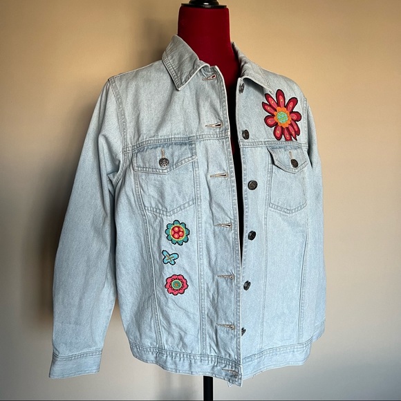 Denim&Co Jackets & Blazers - Denim & Co boho jean jacket
